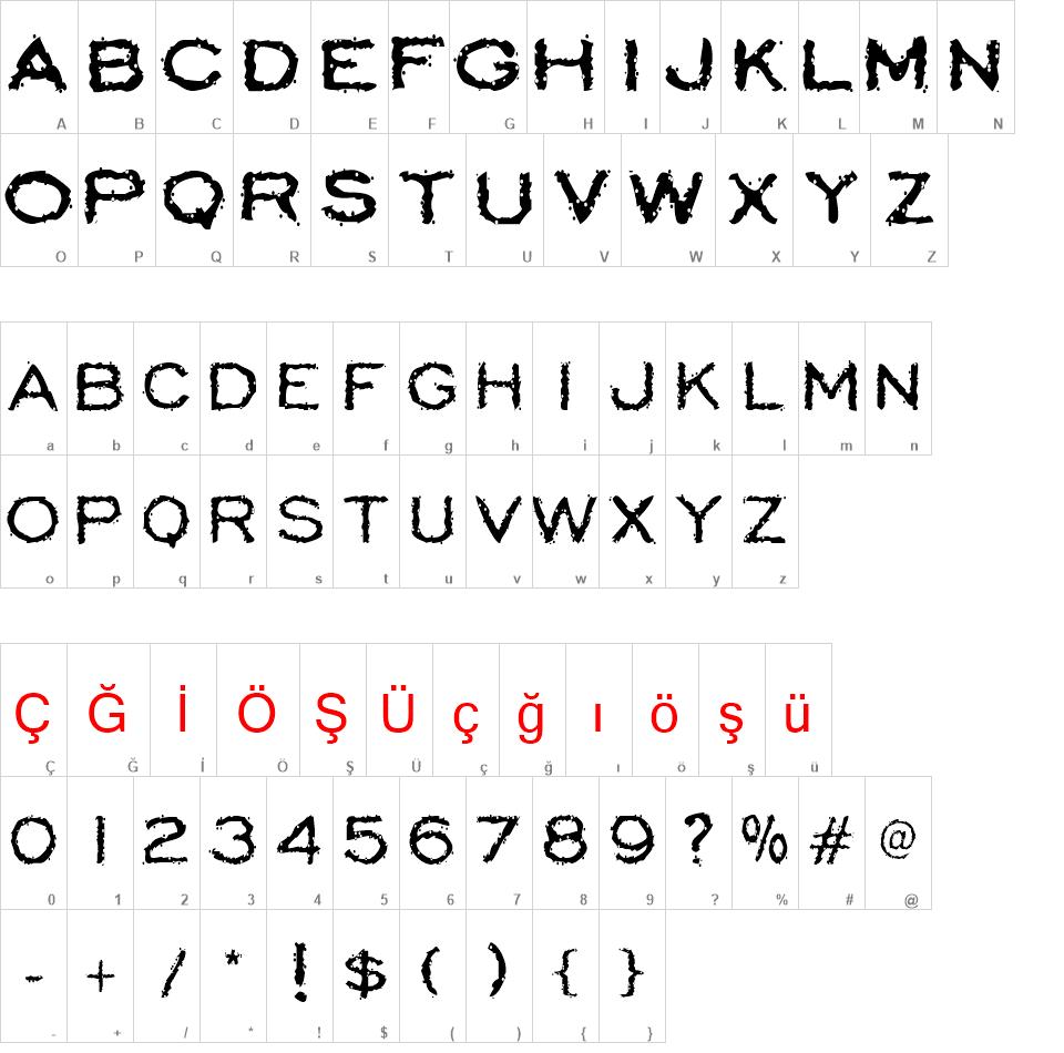 Scatterbrained Restrained font